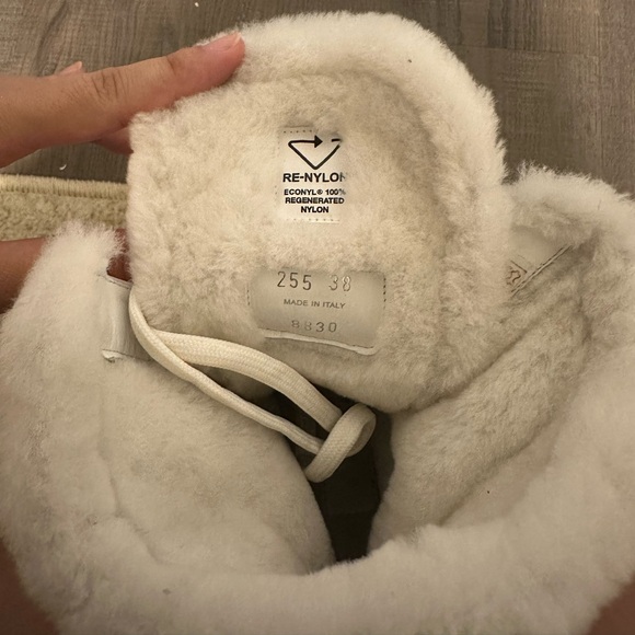 PRADA MONOLITH LEATHER PLATFORM BOOTS - Picture 4 of 6